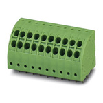 Phoenix Contact PTDA 1.5/13-3.5 Series PCB Terminal Block, 13-Contact, 3.5mm Pitch, Through Hole Mount, Spring Cage