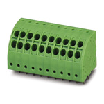 Phoenix Contact PTDA 1.5/15-3.5 Series PCB Terminal Block, 15-Contact, 3.5mm Pitch, Through Hole Mount, Spring Cage