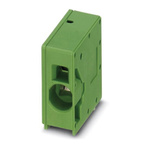 Phoenix Contact SPT 16/ 1-H-10.0 Series PCB Terminal Block, 1-Contact, 10mm Pitch, Through Hole Mount, Spring Cage