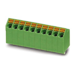 Phoenix Contact SPTA 1/10-3.5 Series PCB Terminal Block, 10-Contact, 3.5mm Pitch, Through Hole Mount, Spring Cage