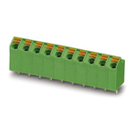 Phoenix Contact SPTA 1/ 7-5.0 Series PCB Terminal Block, 7-Contact, 5mm Pitch, Through Hole Mount, Spring Cage
