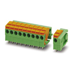 Phoenix Contact FFKDSA1/H-3.81- 4 Series PCB Terminal Block, 4-Contact, 3.81mm Pitch, Through Hole Mount, Spring Cage