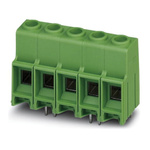 Phoenix Contact MKDS 10 HV/ 2-ZB-10.16 Series PCB Terminal Block, 2-Contact, 10.16mm Pitch, Through Hole Mount, Screw