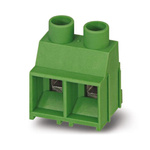 Phoenix Contact MKDSV 5 HV/ 2-9.52 Series PCB Terminal Block, 2-Contact, 9.52mm Pitch, Through Hole Mount, Screw