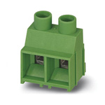 Phoenix Contact MKDS 5 HV/ 4-9.52 Series PCB Terminal Block, 4-Contact, 9.52mm Pitch, Through Hole Mount, Screw