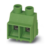 Phoenix Contact MKDSV 5 HV/ 2-9.52-Z Series PCB Terminal Block, 2-Contact, 9.52mm Pitch, Through Hole Mount, Screw