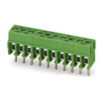 Phoenix Contact PT 1.5/16-3.5-H Series PCB Terminal Block, 16-Contact, 3.5mm Pitch, Through Hole Mount, Screw