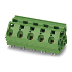 Phoenix Contact ZFKDS 10-15.00 Series PCB Terminal Block, 1-Contact, 15mm Pitch, Through Hole Mount, Spring Cage