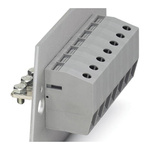 Phoenix Contact HDFK 25-VP GNYE Series Feed Through Terminal Block, 2-Contact, 1-Row, Screw Termination