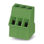 Phoenix Contact FRONT 2.5-V/SA 5/ 3 Series PCB Terminal Block, 3-Contact, 5mm Pitch, Through Hole Mount, Screw