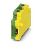 Phoenix Contact FRONT 2.5-H/SA 5/ 4 Series PCB Terminal Block, 4-Contact, 5mm Pitch, Through Hole Mount, Screw
