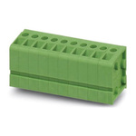 Phoenix Contact GSMKDSP 1.5/ 3-7.62 Series PCB Terminal Block, 3-Contact, 7.62mm Pitch, Through Hole Mount, Screw