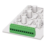 Phoenix Contact MKDSP 1.5/10 Series PCB Terminal Block, 10-Contact, 5mm Pitch, Through Hole Mount, Screw Termination