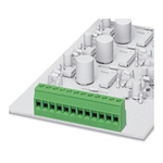 Phoenix Contact MKDSP 1.5/12 Series PCB Terminal Block, 12-Contact, 5mm Pitch, Through Hole Mount, Screw Termination