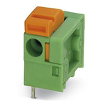 Phoenix Contact FFKDSA/H1-7.62 Series PCB Terminal Block, 1-Contact, 7.62mm Pitch, Through Hole Mount, Spring Cage