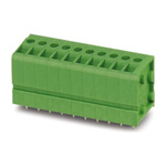 Phoenix Contact FRONT 2.5-V/SA10/ 6 Series PCB Terminal Block, 6-Contact, 5mm Pitch, Through Hole Mount, Screw