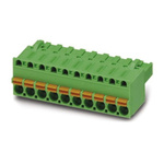 Phoenix Contact FRONT 2.5-V/SA10/ 5 Series PCB Terminal Block, 5-Contact, 5mm Pitch, Through Hole Mount, Screw