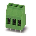 Phoenix Contact MK4DS 1.5/ 3-5.08-BCD Series PCB Terminal Block, 3-Contact, 5.08mm Pitch, Through Hole Mount, Screw