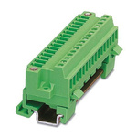 Phoenix Contact UWV 4/S Series Feed Through Terminal Block, 2-Contact, 1-Row, Screw Termination