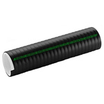Merlett Plastics PVC Flexible Tube, Black, 42.5mm External Diameter, 10m Long, Reinforced, 100mm Bend Radius, Liquid