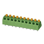 Phoenix Contact SPTAF 1/15-5.0-EL Series PCB Terminal Block, 15-Contact, 5mm Pitch, Through Hole Mount, 2-Row