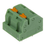 Phoenix Contact SPTAF 1/ 2-5.0-IL Series PCB Terminal Block, 2-Contact, 5mm Pitch, Through Hole Mount, 1-Row, Screw