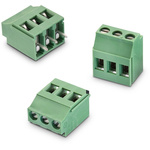 Wurth Elektronik 2365 Series PCB Terminal Block, 3-Contact, 5.08mm Pitch, Through Hole Mount, 1-Row, Solder Termination