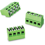Wurth Elektronik 2425 Series PCB Terminal Block, 6-Contact, 5.08mm Pitch, PCB Mount, 1-Row, Solder Termination