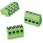 Wurth Elektronik 2427 Series PCB Terminal Block, 7-Contact, 5mm Pitch, PCB Mount, 1-Row, Solder Termination
