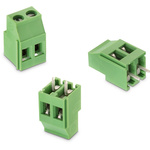Wurth Elektronik 2535 Series PCB Terminal Block, 2-Contact, 5.08mm Pitch, Through Hole Mount, 1-Row, Solder Termination