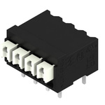Weidmuller LSF Series PCB Terminal Block, 4-Contact, 3.5mm Pitch, Surface Mount, 1-Row