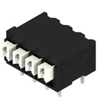 Weidmuller LSF Series PCB Terminal Block, 4-Contact, 3.81mm Pitch, Surface Mount, 1-Row