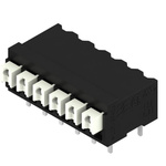 Weidmuller LSF Series PCB Terminal Block, 6-Contact, 3.81mm Pitch, Surface Mount, 1-Row
