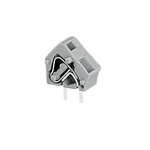 Wago PCB Terminal Block, 1-Contact, 7.5/7.62mm Pitch, Through Hole Mount, 1-Row
