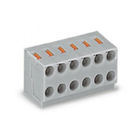 Wago PCB Terminal Block, 6-Contact, 3.5mm Pitch, PCB Mount, 1-Row