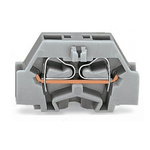 Wago Screw Compact Terminal Block, 1-Contact, Flange Mount, 1-Row