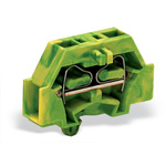 Wago Screw Compact Terminal Block, 1-Contact, Snap-In, 1-Row