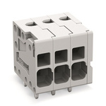 Wago PCB Terminal Block, 4-Contact, 5mm Pitch, Feed Through Mount, 1-Row