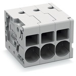 Wago PCB Terminal Block, 5-Contact, 7.5mm Pitch, Feed Through Mount, 1-Row
