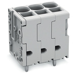 Wago PCB Terminal Block, 4-Contact, 7.5mm Pitch, Feed Through Mount, 1-Row