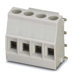 Phoenix Contact 5/ 4-R KMGY, MKDSO 2 Series PCB Terminal Block, 4-Contact, 5mm Pitch, 1-Row