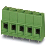 Phoenix Contact 5, 5/ 3-ST-3, FMCD 1 Series PCB Terminal Block, 2-Contact, 10.16mm Pitch, PCB Mount, 1-Row