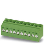 Phoenix Contact PCB Terminal Block, 10-Contact, 3.5mm Pitch, Through Hole Mount, 1-Row