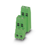 Phoenix Contact PCB Terminal Block, 5.08mm Pitch, Through Hole Mount, 3-Row