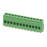Phoenix Contact MKDS Series PCB Terminal Block, 12-Contact, 5.08mm Pitch, Through Hole Mount, 1-Row, Screw Termination
