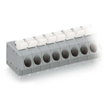 Wago 804 Series PCB Terminal Block, 12-Contact, 5mm Pitch, PCB Mount, 1-Row, Push-In Cage Clamp Termination