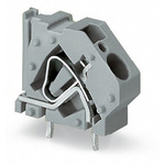 Wago 745 Series PCB Terminal Block, 1-Contact, 10mm Pitch, PCB Mount, 1-Row, Cage Clamp Termination