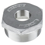 RS PRO Stainless Steel Hexagon Bush 2in R(T) Male x 1/2in G(P) Female 1.32in
