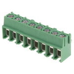 Phoenix Contact PT 2.5/ 8-5.0-V Series PCB Terminal Block, 5mm Pitch, Through Hole Mount, 1-Row, Screw Termination