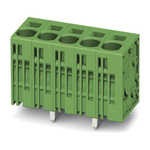 Phoenix Contact SPT 5/12-V-7.5-ZB Series PCB Terminal Block, 12-Contact, 7.5mm Pitch, Through Hole Mount, Spring Cage